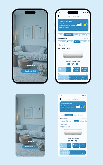 Home Monitoring Dashboard branding dailyui design figma illustration productdesigner ui uiux userinterface