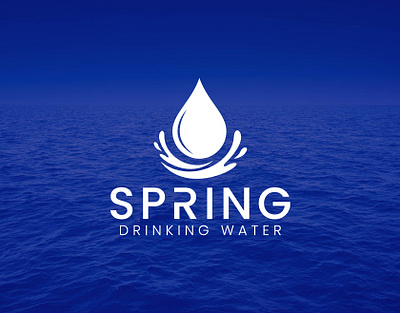 Water Drop Logo Design 3d branding drop icon graphic design logo logo design motion graphics water company logo water drop water drop logo