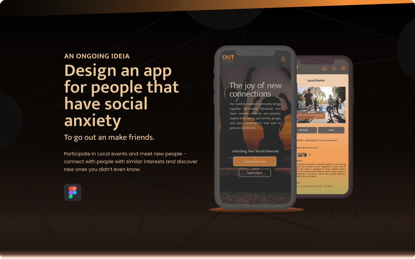 UX Challenge - OUTGOING (PT) design fig figma graphic design illustration ui ux uxchallenge