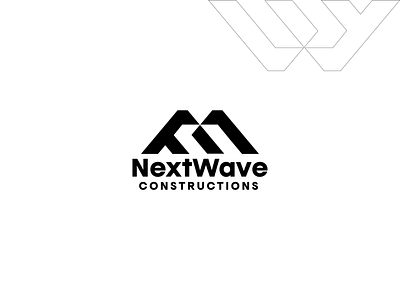 NextWave branding combination mark construction logo constructions logo graphic design letter mark logo logo logo and symbols logo design logo designer logo inspiration logos logotype