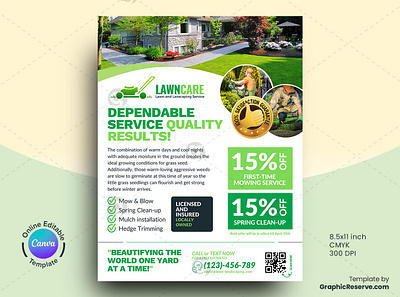 Landscaping Canva Flyer Design Template canva canva flyer design canva flyer template flyer flyer template garden cleaning services garden cleaning services flyer landscaping landscaping flyer lawn care lawn care flyer lawn care flyer canva template lawn care service flyer design