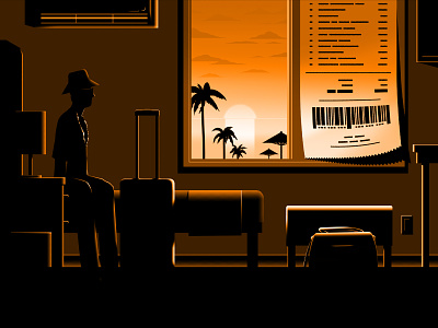 "Spending Money To Get Nothing": The Latest On Resort Fees art design editorial illustration illustration metaphor narrative poster