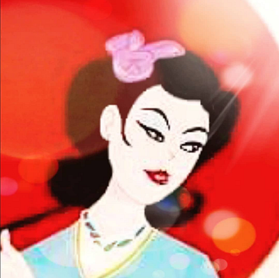 Geisha, bust branding design graphic design illustration