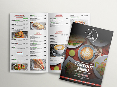 Restaurant Menu Card branding graphic design logo