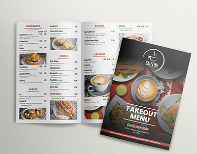 Restaurant Menu Card branding graphic design logo