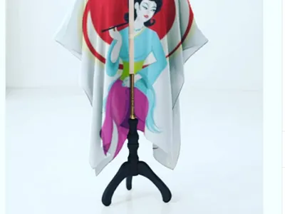 Geisha women's clothing brand character design clothing design