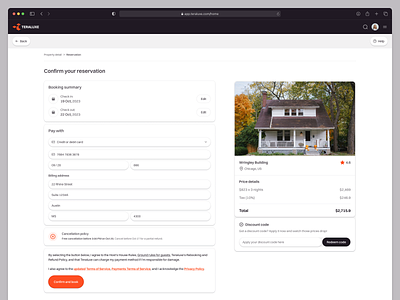 Teraluxe: Reservation Page Web App SaaS Dashboard Real Estate admin airbnb apartment book booking dashboard hotel booking input management payment product design property real estate reservation saas shipment text field uiux villa web design