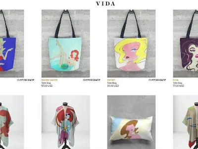 My art in the online Shop VIDA brand clothing design online shop shop