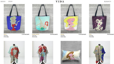 My art in the online Shop VIDA brand clothing design online shop shop