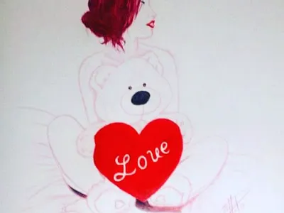 Some Love character design design female female illustration illustration pinup