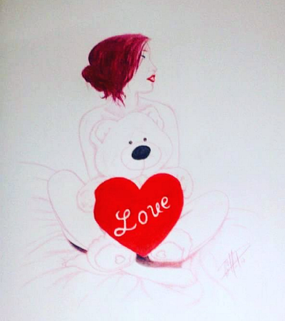Some Love character design design female female illustration illustration pinup