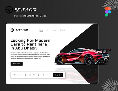 Car Renting Web Design aesthetic design app buy and sell design ecommerce figma graphic design mobile app mobile app dashboard simple page trending ui uiux web web design