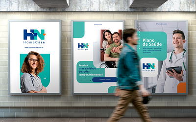 HN Home Care app brand designer branding conceito criatividade criação design graphic design illustration logo
