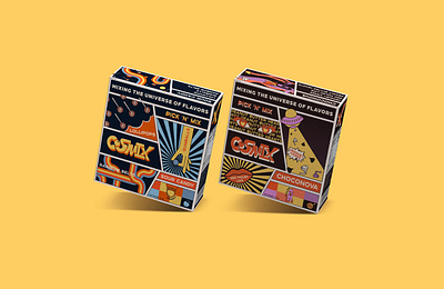 Cosmix branding graphic design illustration logo packaging