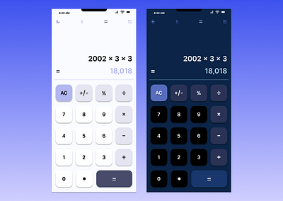 Calculation - DailyUI #004 design mobile app ui ux