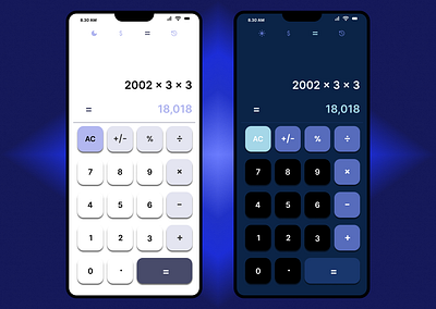 Calculation - DailyUI #004 design mobile app ui ux