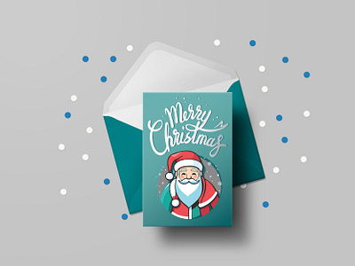 Seasonal Greeting Card | Merry Christmas branding card card design design graphic design illustration merry christmas postcard typography vector