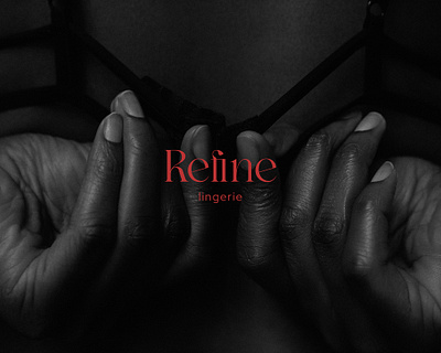 REFINE LINGERIE branding design logo