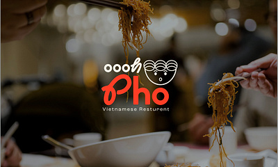 Oooh Pho branding graphic design logo typography