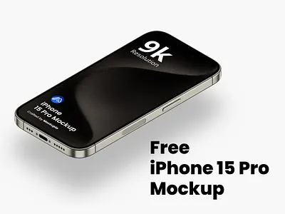 Free iPhone 15 Pro Mockup 15 app mockup apple device free free mockup freebie iphone iphone 15 pro mockup mockup presentation pro showcase ui