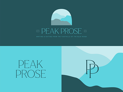 Logo System • Peak Prose branding logo design visual identity