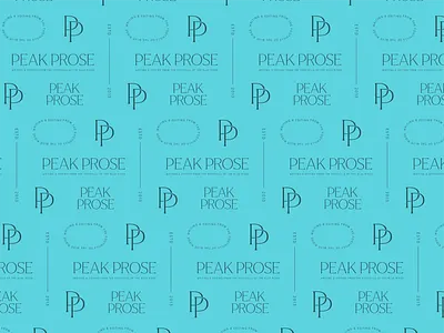 Pattern • Peak Prose branding pattern visual identity