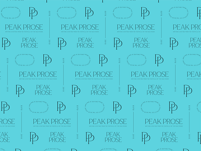 Pattern • Peak Prose branding pattern visual identity