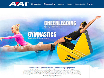 AAI Website Relaunch gymnastics website website relaunch