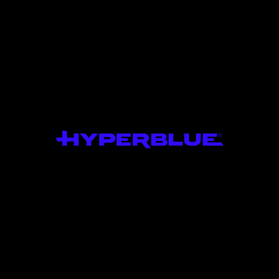 Hyperblue branding logo logotype minimal simple typography