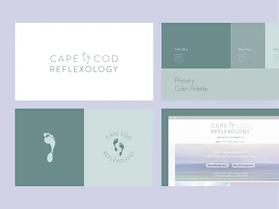 Brand Guide • Cape Cod Reflexology branding color palette logo visual identity