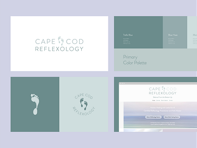 Brand Guide • Cape Cod Reflexology branding color palette logo visual identity