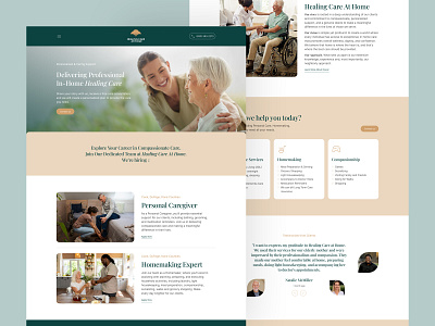 Website Design for a Medical Company health care landing page medicine ui ui design ux ux design web design website