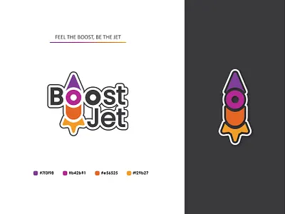 BoostJet Logo Energy Drink branding design graphic design logo logo design