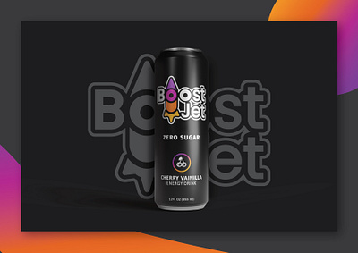 BoostJet Energy Drink 3D Model and Label Design 3d 3d art 3drender blender energy drink design modeling