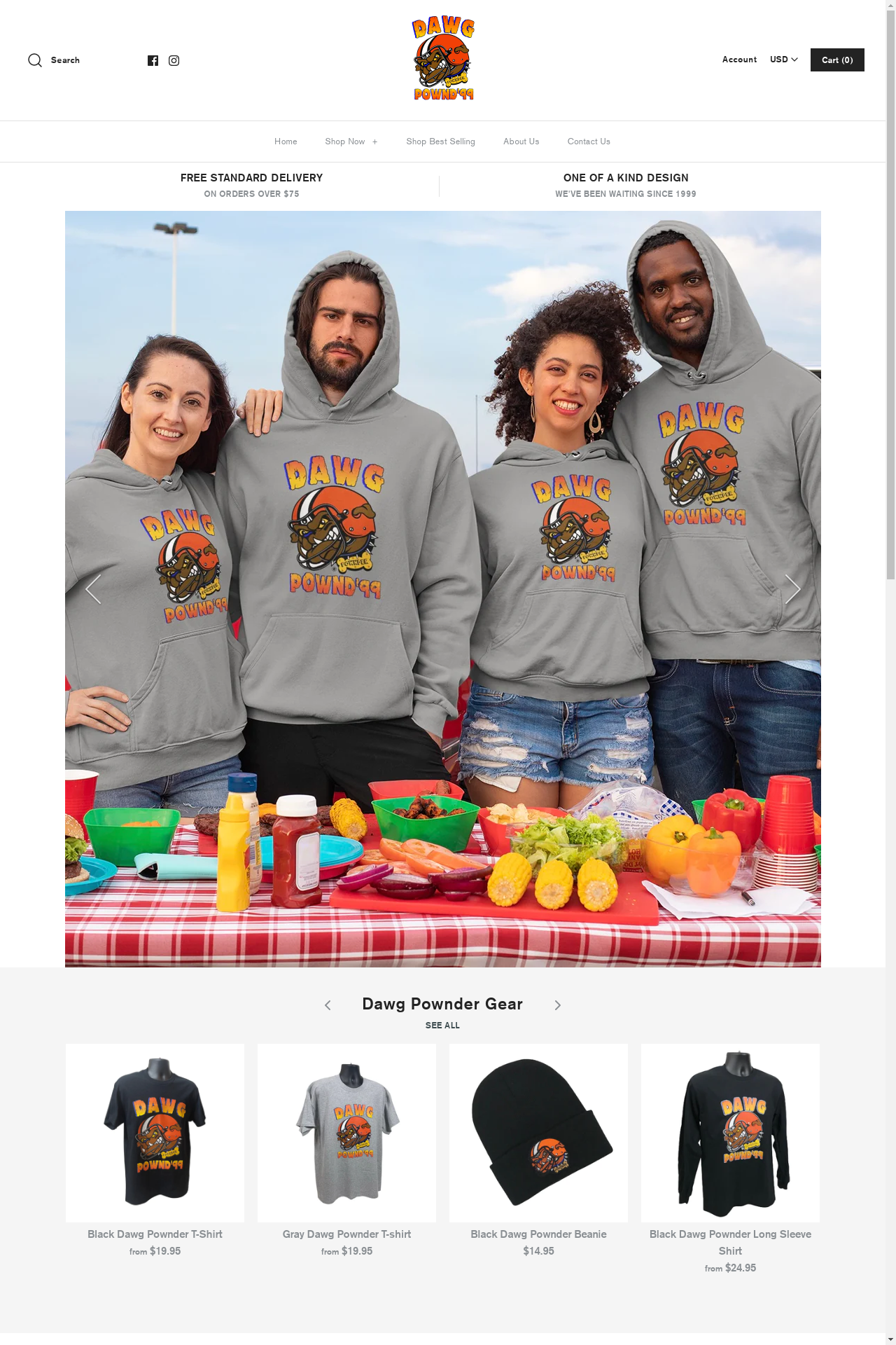 Web Design: Dawg Pownder clevelandsportsfans ui