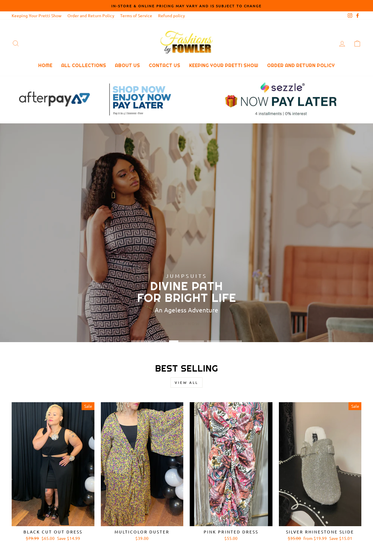 Web Design: Fashions By Fowler fashionsbyfowler