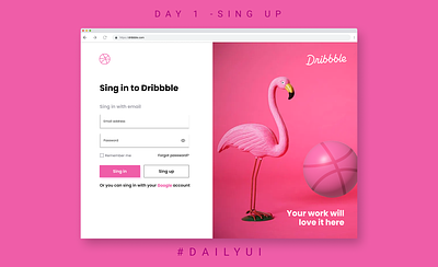 Sing Up - Daily UI 001 design figma ui