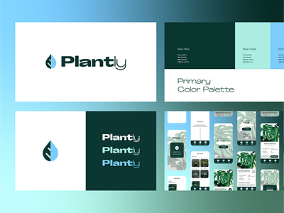 Brand Guide • Plantly branding logo ui visual identity