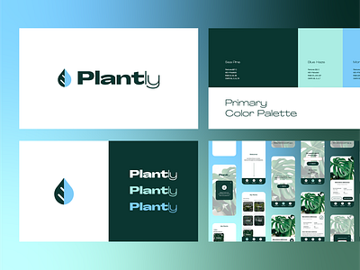 Brand Guide • Plantly branding logo ui visual identity