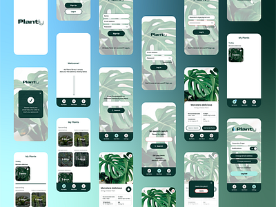 UI Design • Plantly product design ui visual design