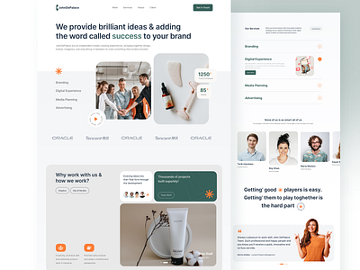 Landing page for JohnDePalace branding figma graphic design ui ui design webdesign