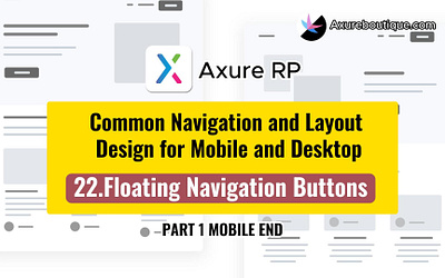 Common Navigation and Layout Design for Mobile and Desktop: 22 F axure axure components axure course axure prototype axure training prototype uiux ux ux libraries