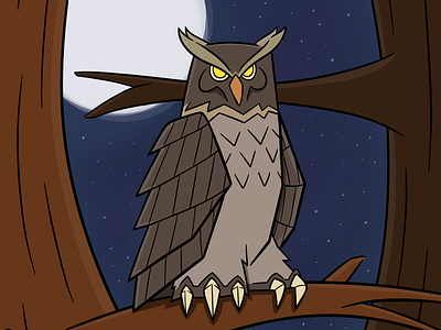 Great Horned Owl art digitalart digitaldrawing digitalpainting drawing graphic design greathornedowl owl painting