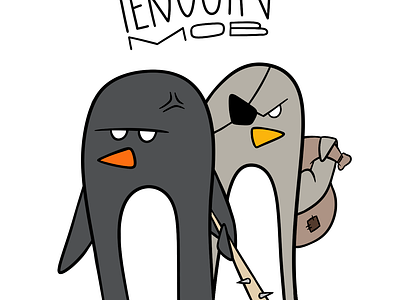 The Penguin Mob art comic digitalart digitaldrawing drawing penguins procreate thepenguinmob