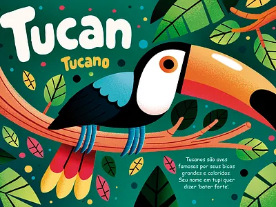 Toucan Illustration: Tupi Names in Focus character character design design il illustration vector
