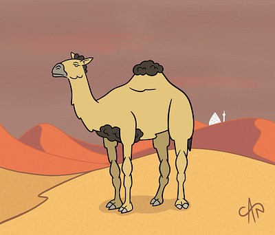 Camel art camel desert digitalart digitaldrawing digitalillustration digitalpainting drawing illustration painting procreate