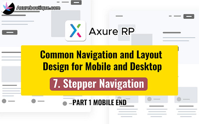 Common Navigation and Layout Design for Mobile and Desktop: 7.St axure axure course design prototype uiux ux ux libraries