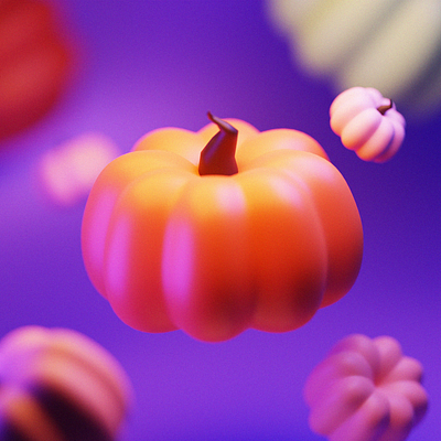 pumpkin season 🎃 3d illustration