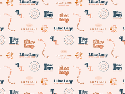 Pattern • Lilac Lane branding logo design pattern