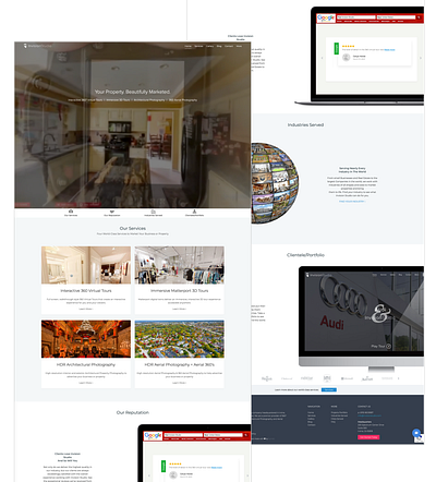 Invision Studio Website home page design web design website design